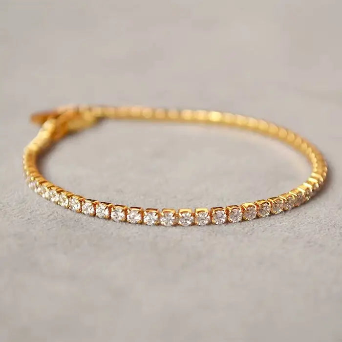 Timeless Diamond-Look Tennis Bracelet