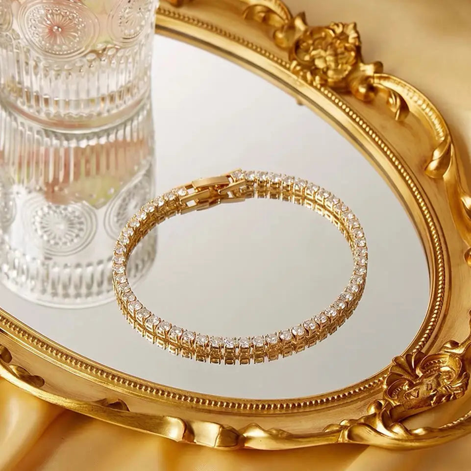 Timeless Diamond-Look Tennis Bracelet