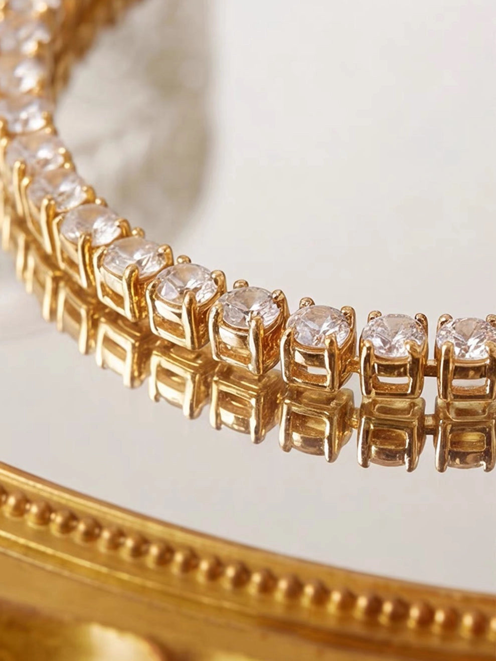 Timeless Diamond-Look Tennis Bracelet