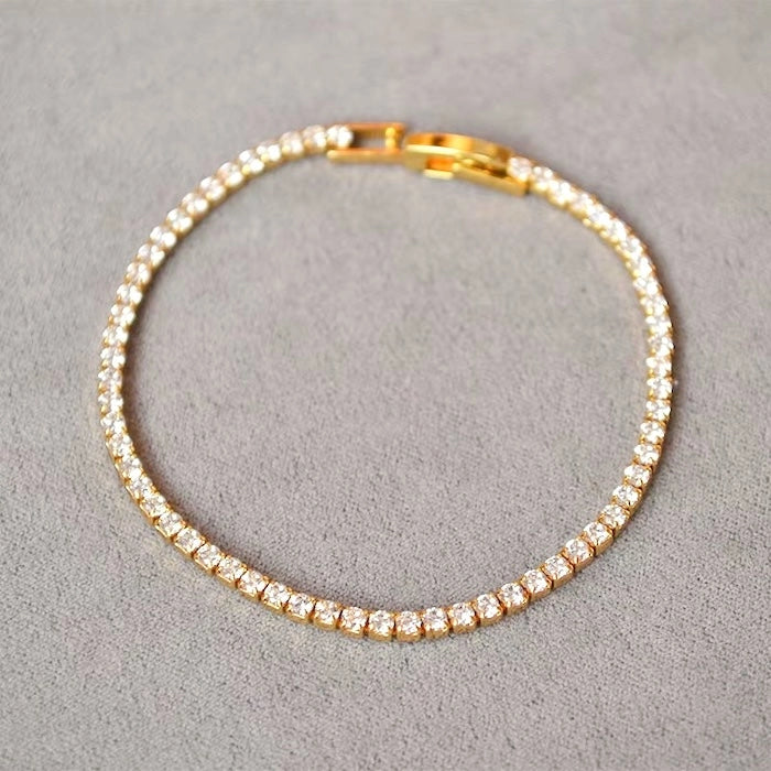 Timeless Diamond-Look Tennis Bracelet
